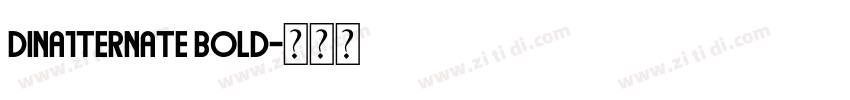 DINA1ternate Bold字体转换